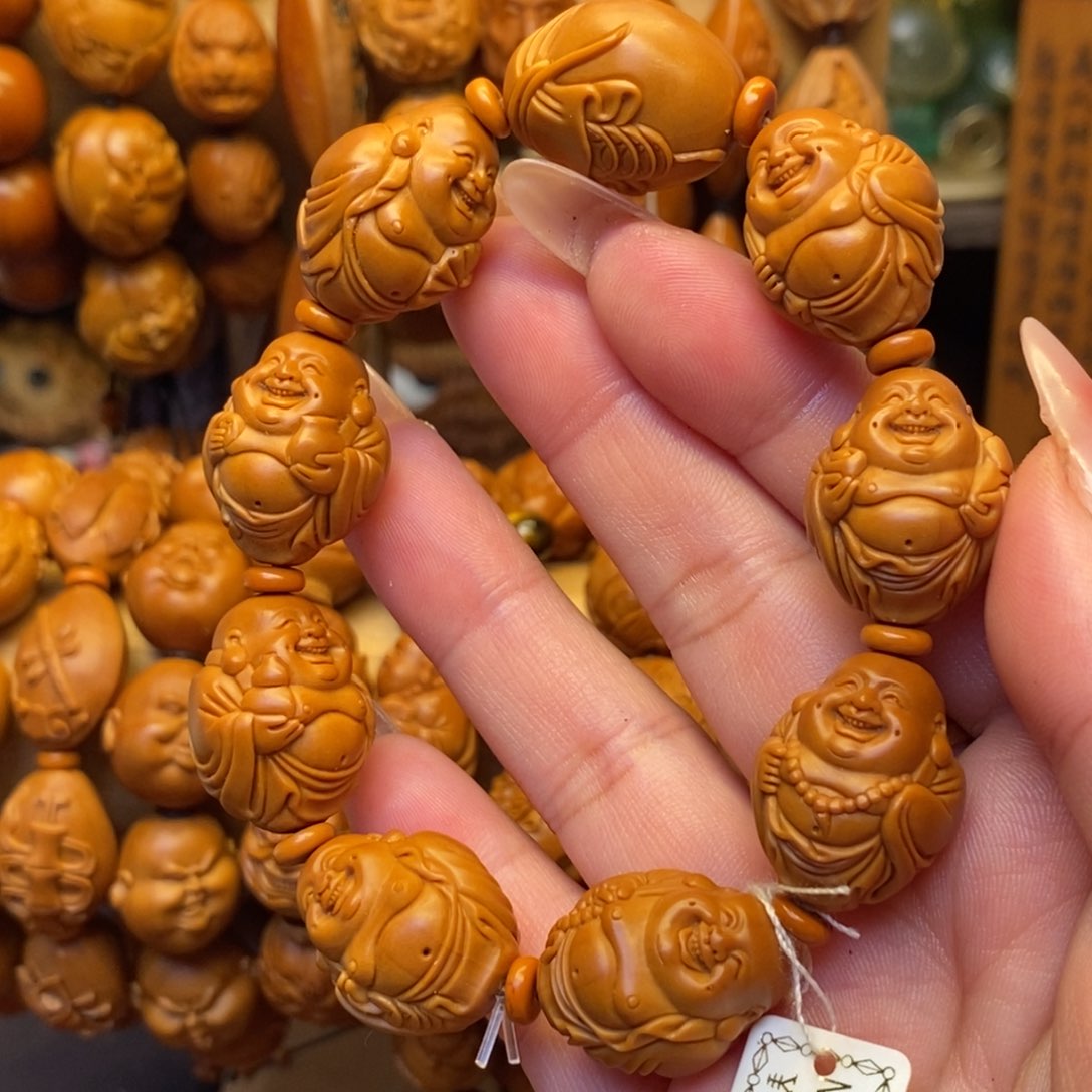 橄榄核手串/手链八宝弥勒