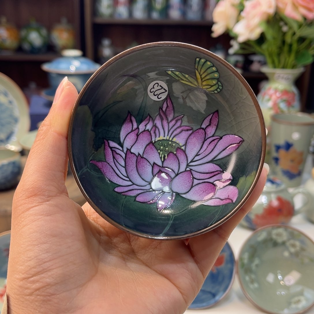 瓷片景德镇手工手绘陶瓷茶具