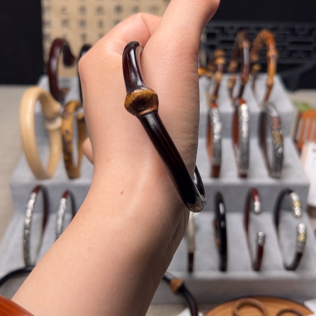 K****手串/手链藤类黑藤有节手镯