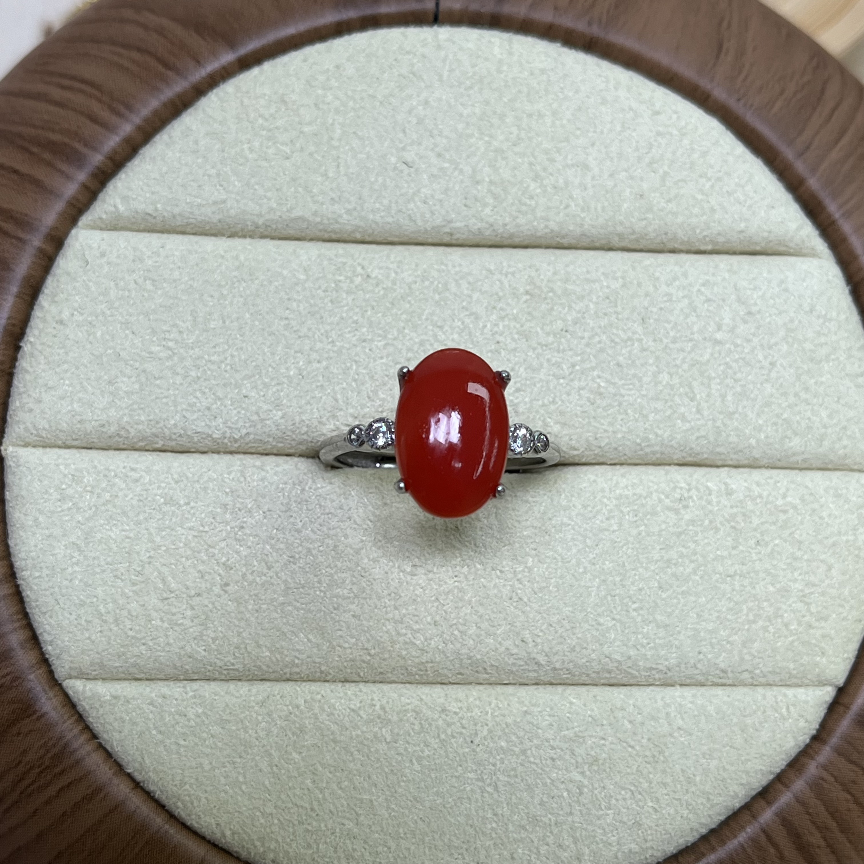 【胖爷珊瑚官方直营】天然珊瑚日料阿卡戒指