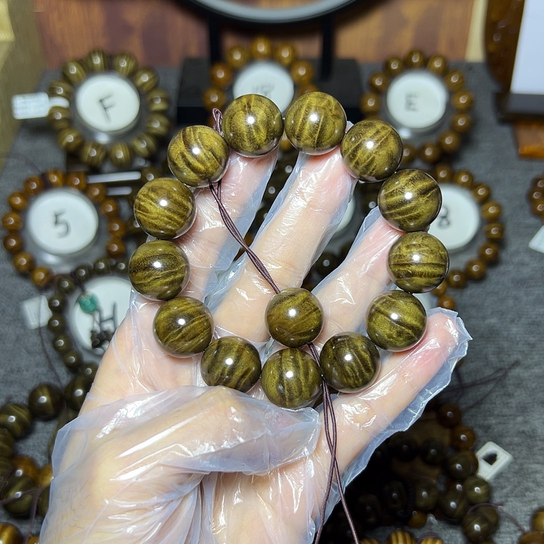 大***爸手串/手链阴沉木阴沉1.8闪电满花