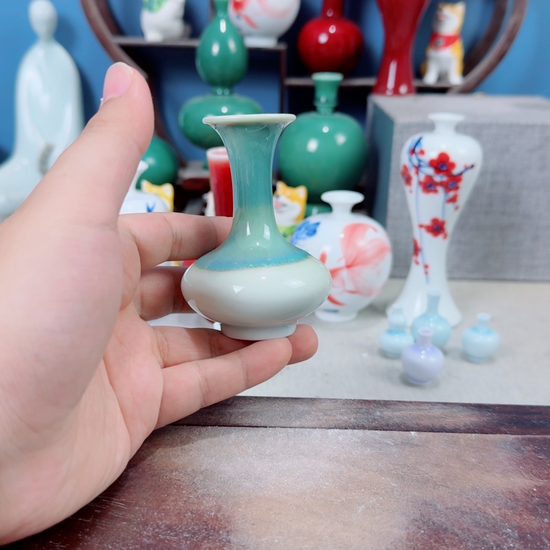 陶瓷手工小花器摆件