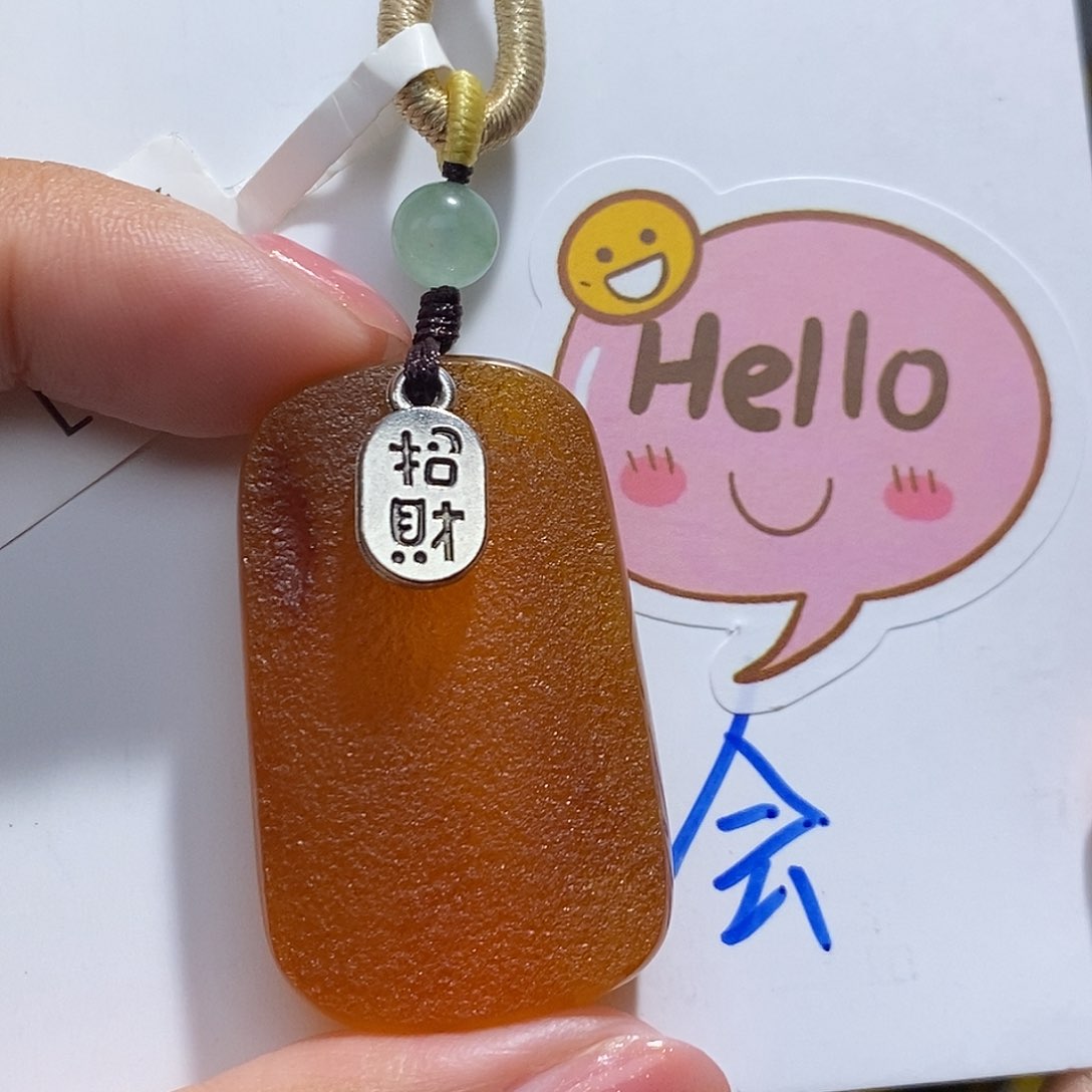 定制琥珀未镶嵌蜜蜡吊坠