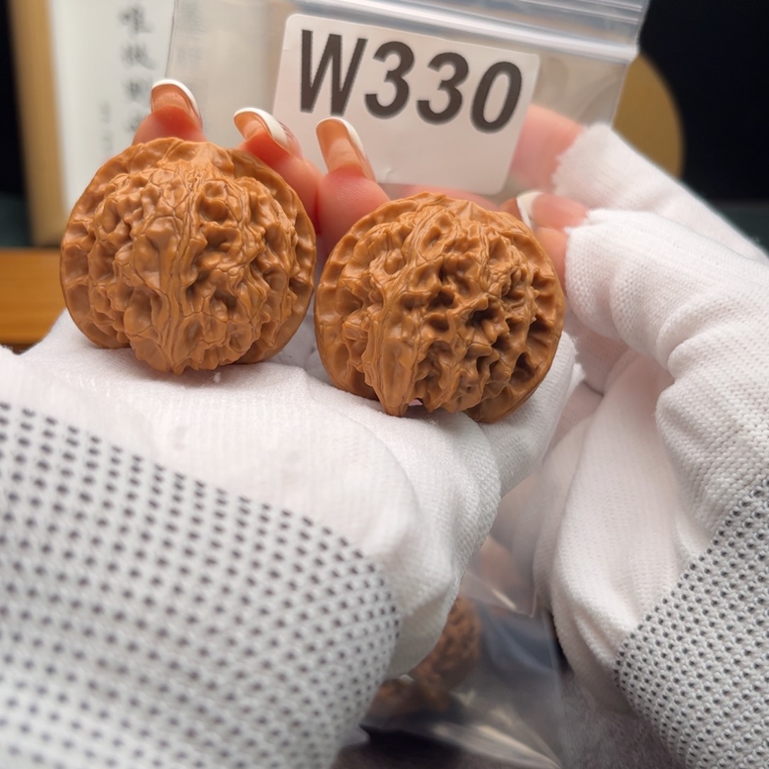 文玩核桃把件40苹果w 330