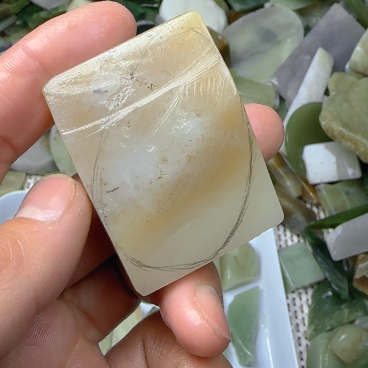 未镶嵌和田玉珠宝半成品一****魔