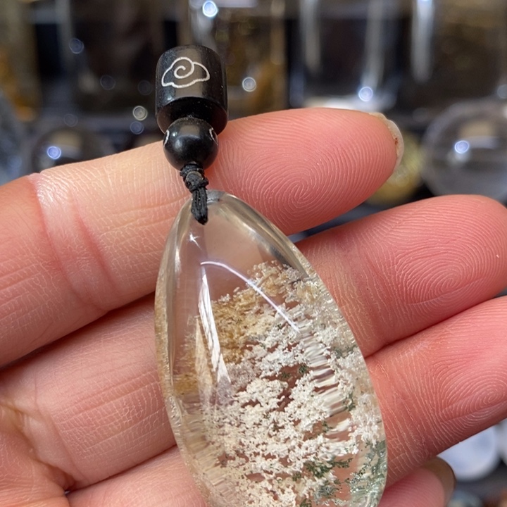 【闪购商品】水晶天然彩幽灵吊坠未镶嵌