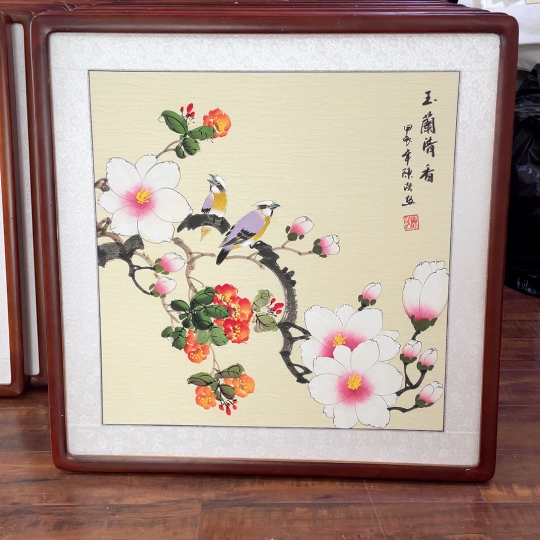 国画带框尺寸63*63厘米