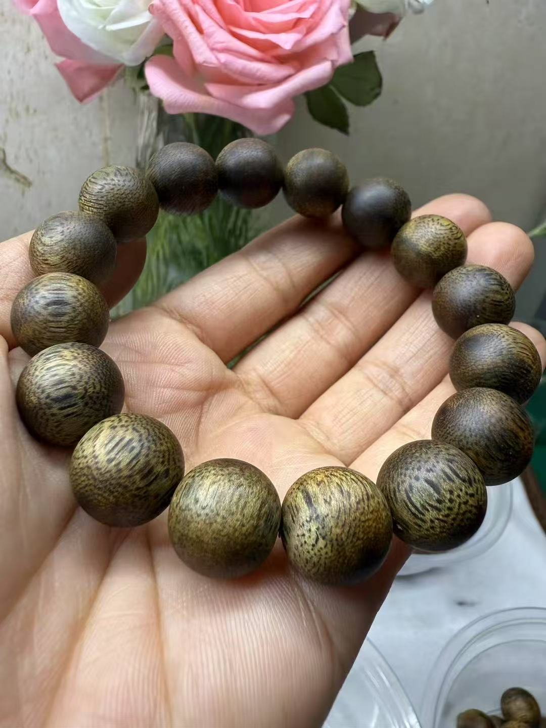 沉香14mm【藏香阁】奇楠沉香单圈手串 15g