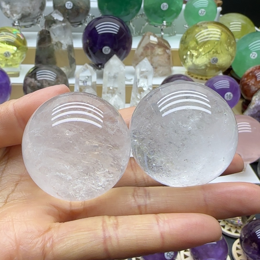 水晶未镶嵌珠宝半成品42mm