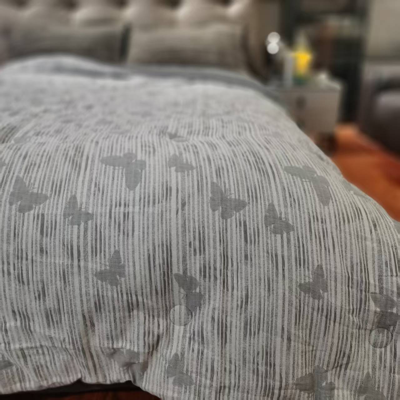 蝴蝶-超柔舒适亲肤双层有氧纱轻奢提花被子