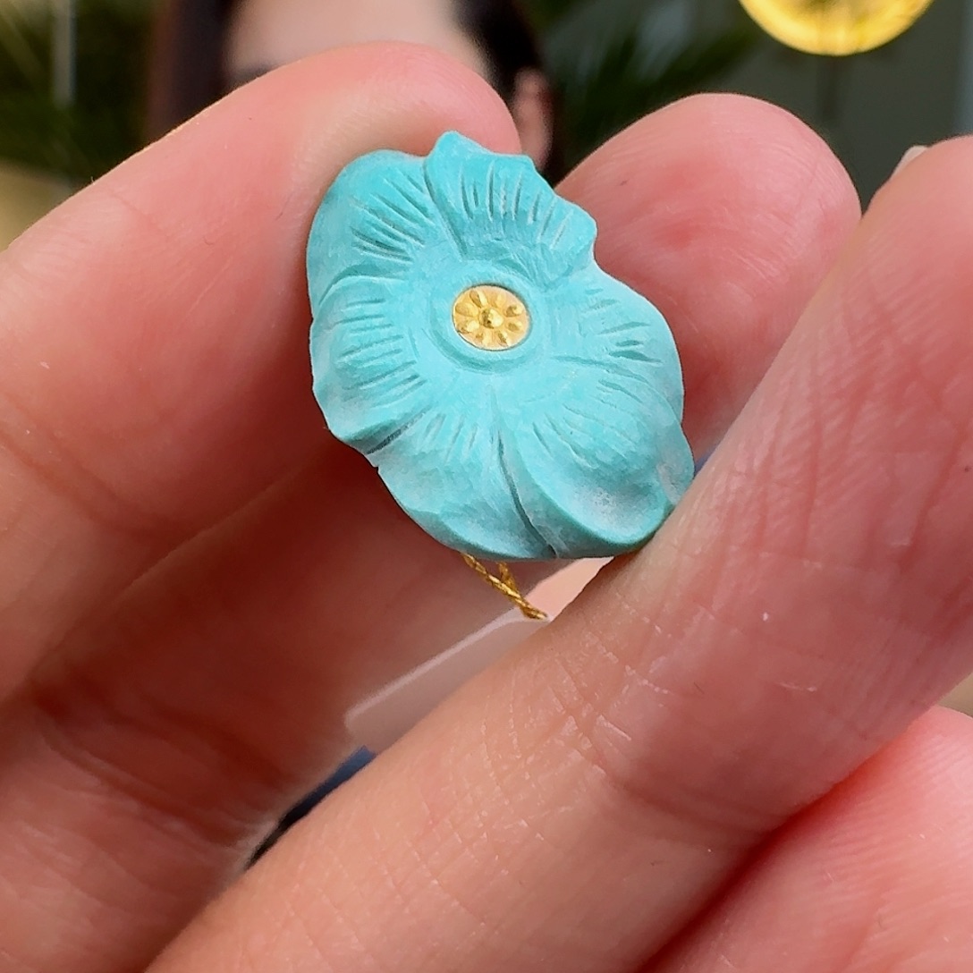 绿松石珠宝奇石未镶嵌