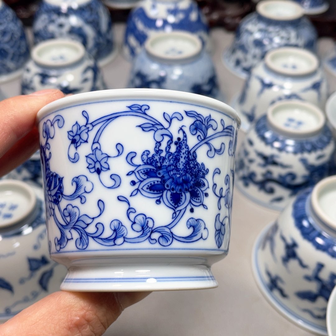 摆件景德镇陶瓷现代手工陶瓷茶具