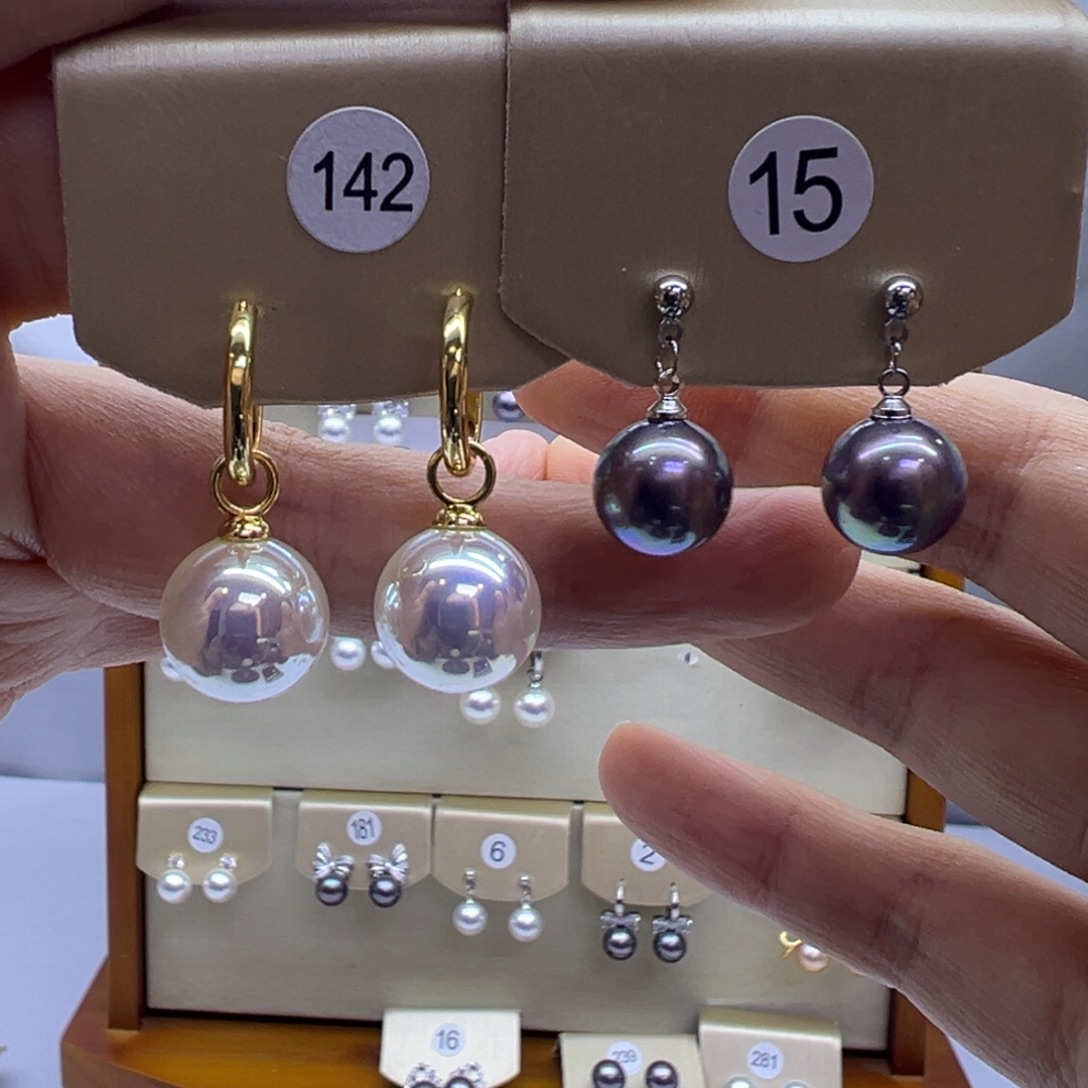 淡水珍珠未镶嵌耳饰