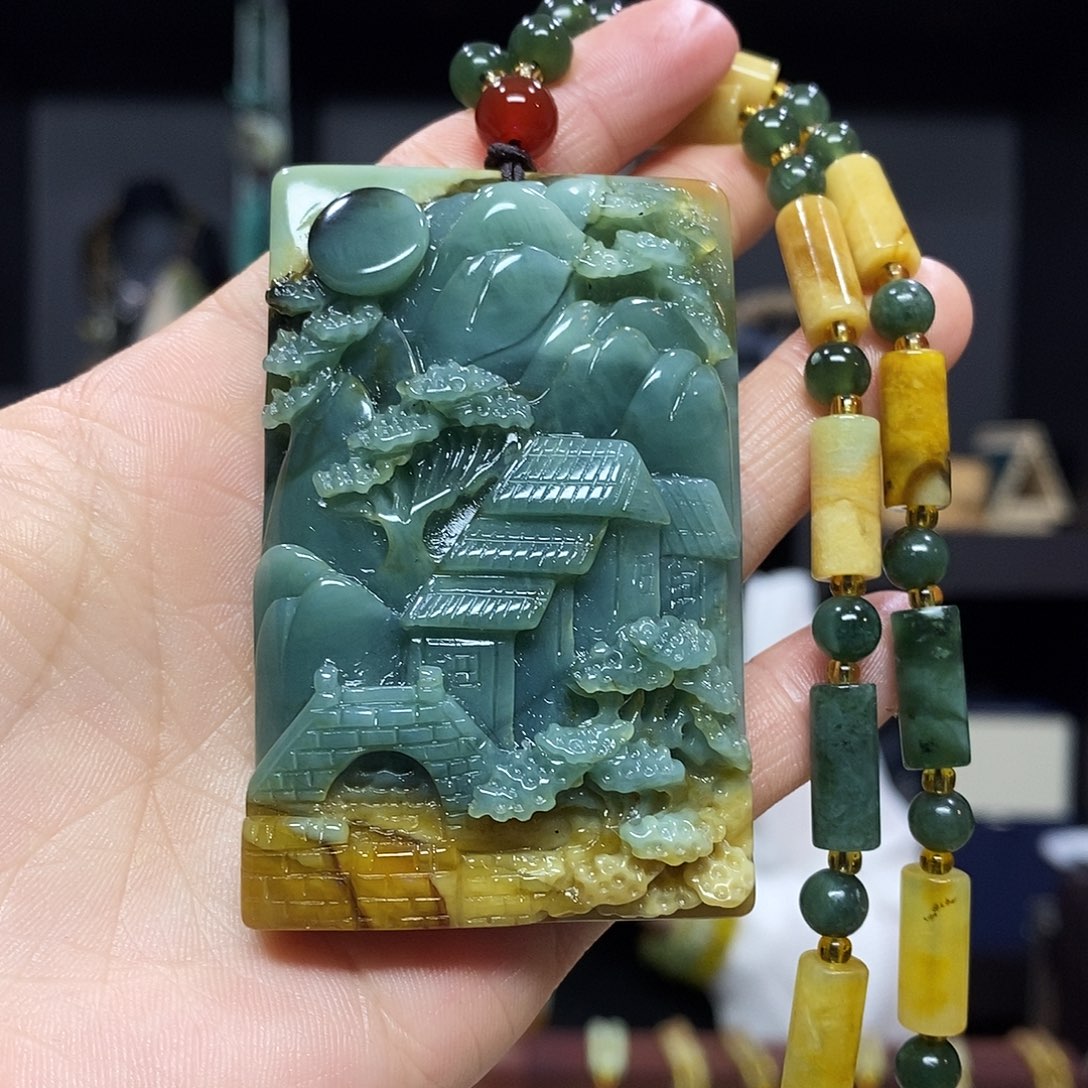 岫玉挂件吊坠未镶嵌