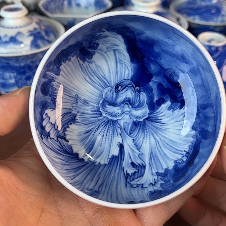 瓷片景德镇全手工手绘陶瓷