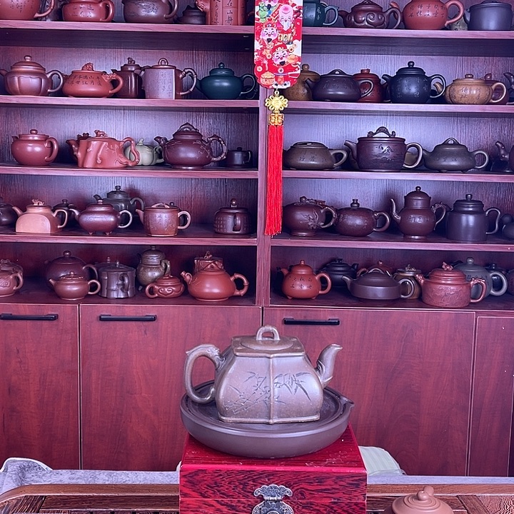 用***0茶壶紫砂梅香八角全手工家藏