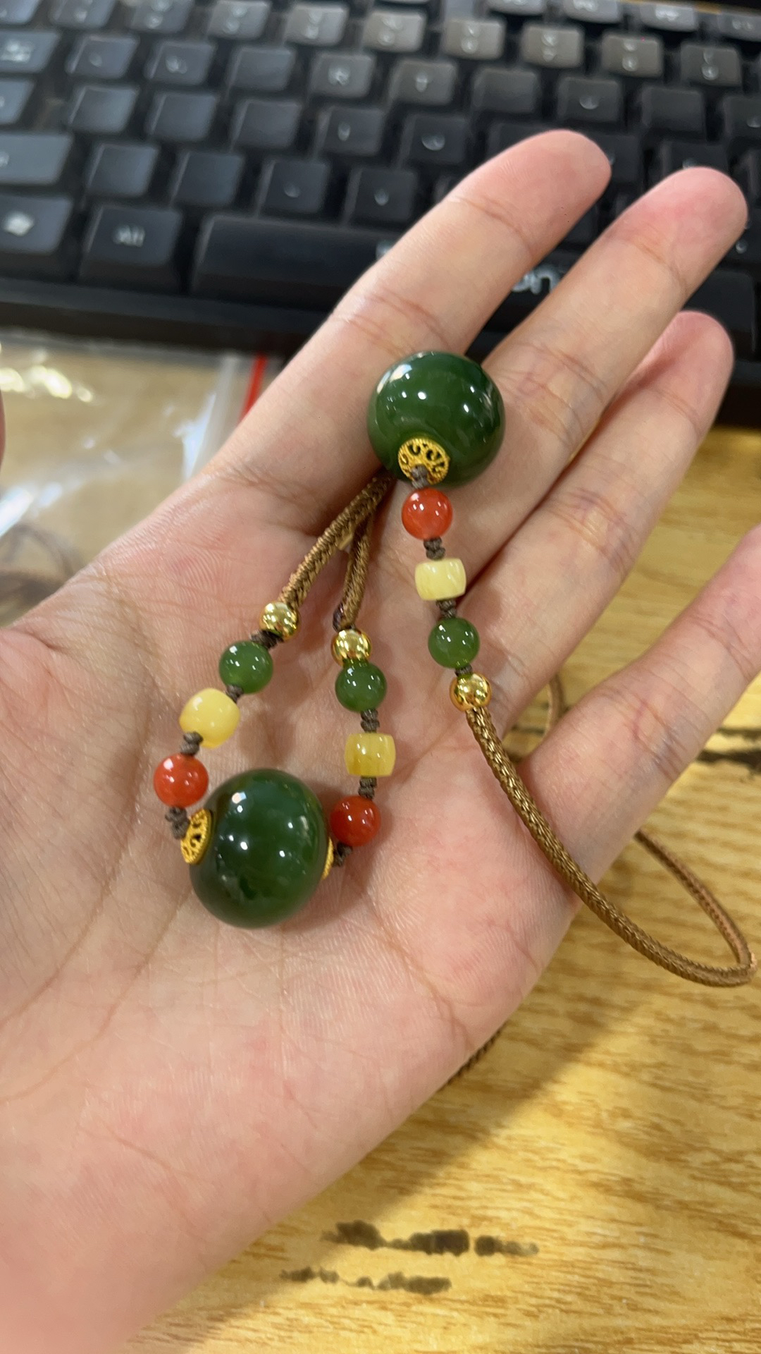 【元举甄选】俄老料碧玉单珠吊坠设计款（多样性发一）