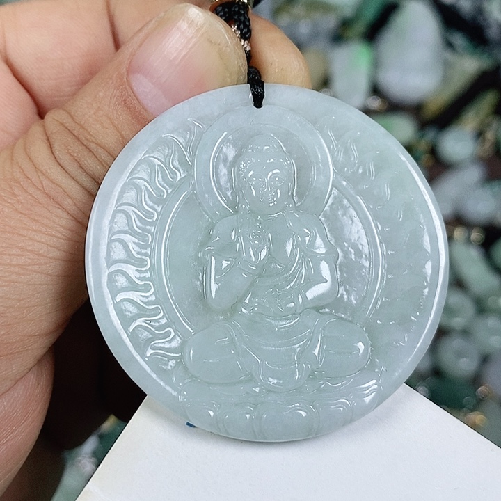 翡翠未镶嵌颈饰天然翡翠玉A货配证书