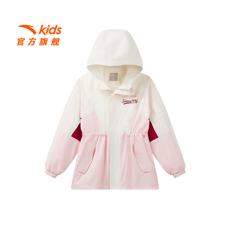 YOUNG GIRL安踏儿童女大童梭织丝光绒外套2025新年新衣362511602