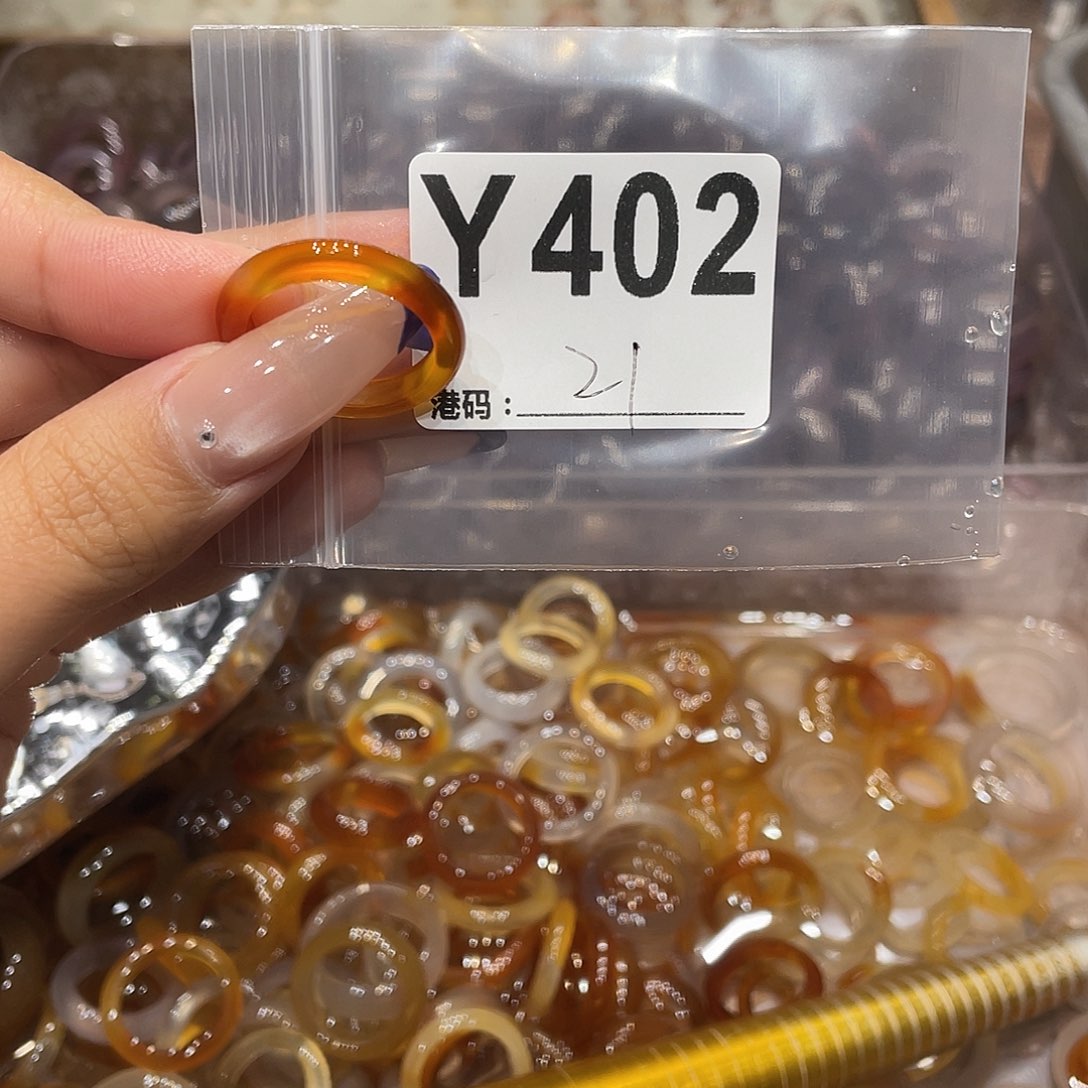 玛瑙/玉髓未镶嵌戒指402