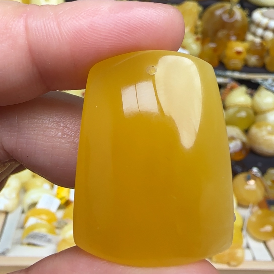 蜜蜡吊坠(不含链)未镶嵌不退换天然俄料蜜蜡无事牌吊坠
