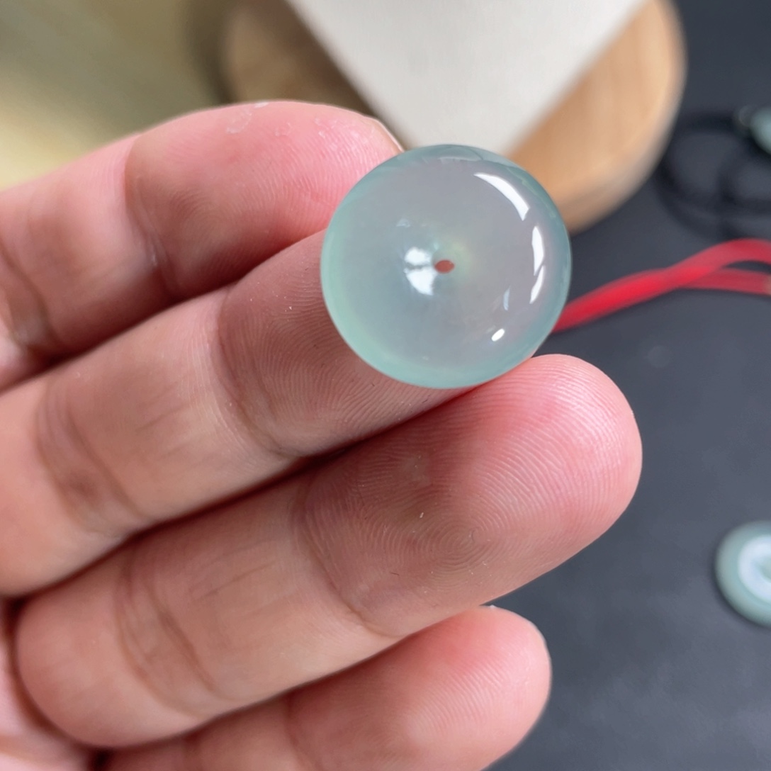 翡翠未镶嵌颈饰16.9+5.3