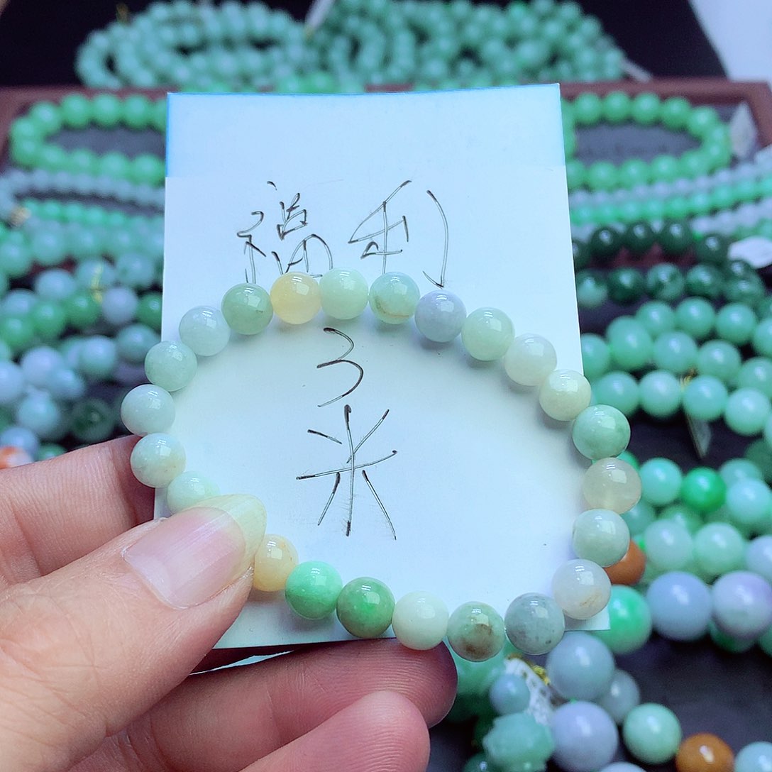 翡翠未镶嵌毛衣链