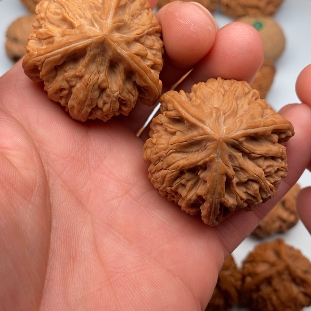 文玩核桃把件41三棱