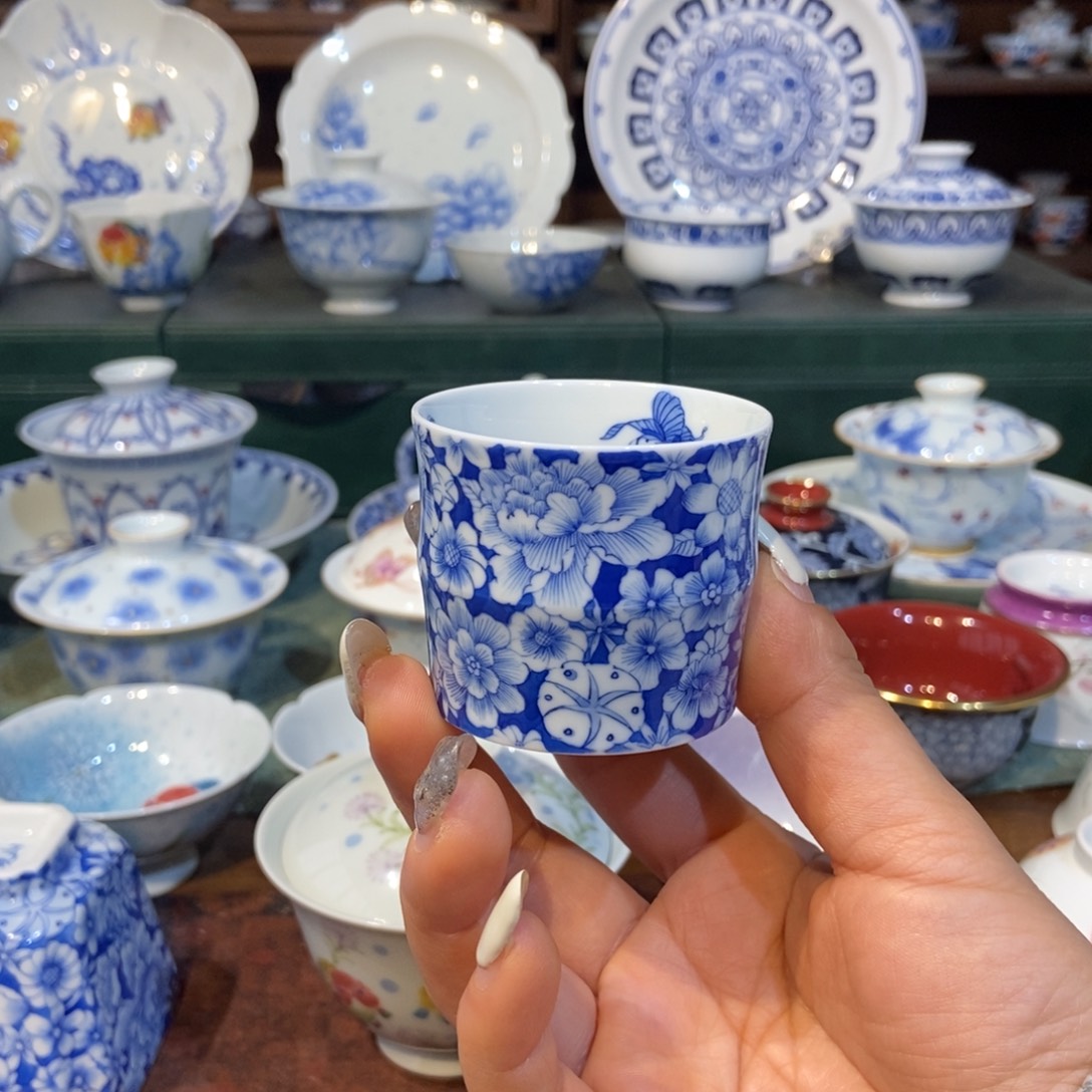 w雪山春晓万花竹节杯