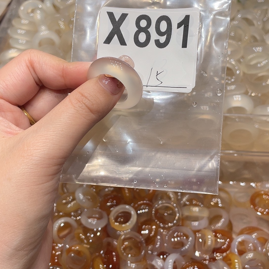 玛瑙/玉髓未镶嵌戒指891