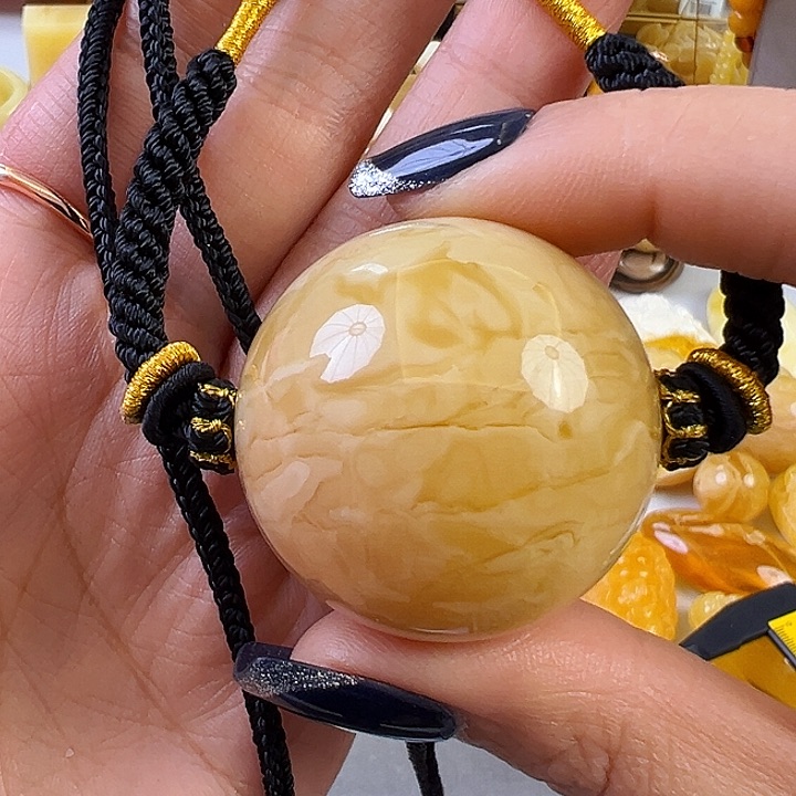 蜜蜡颈饰未镶嵌蜜蜡