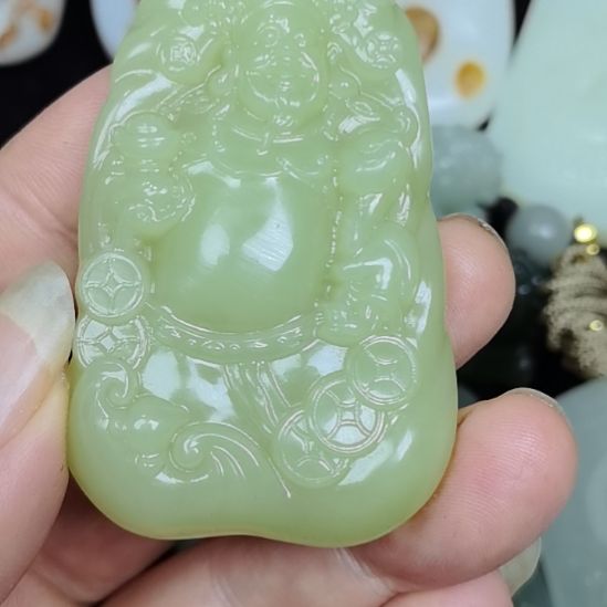 暖***砚和田玉未镶嵌颈饰