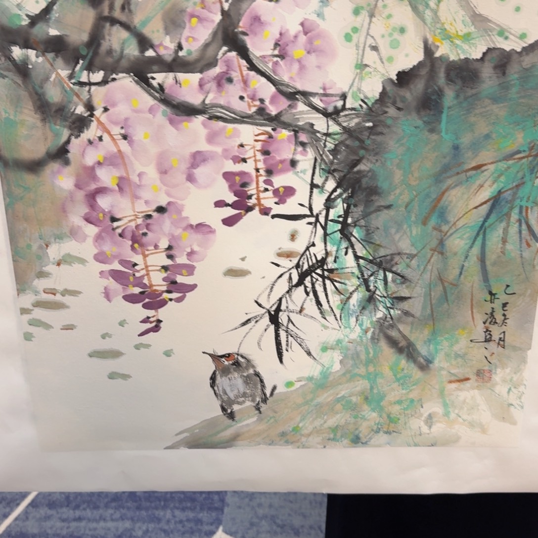 国画国画作品山水花鸟纯手绘