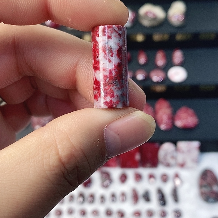 天然辰砂天然朱砂桶珠6