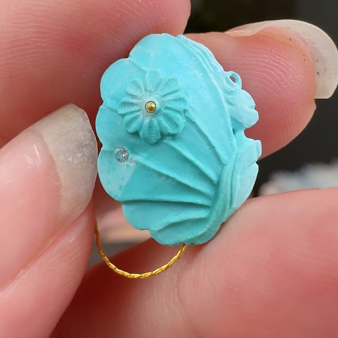 绿松石珠宝奇石未镶嵌