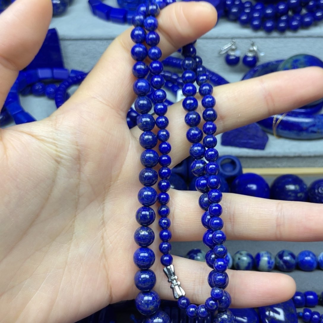 青金石未镶嵌塔链