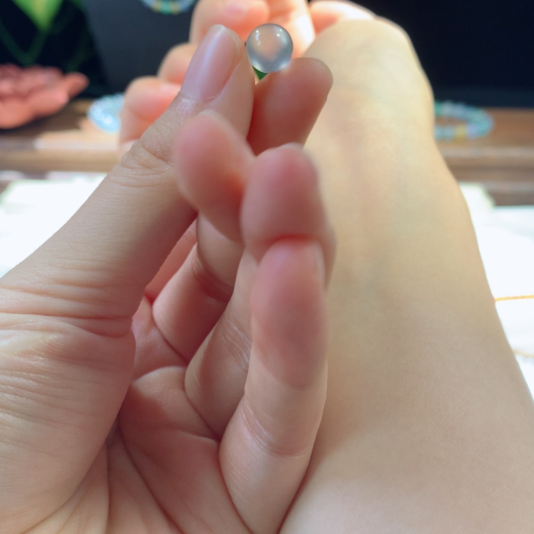 散珠翡翠黑钢玻璃底