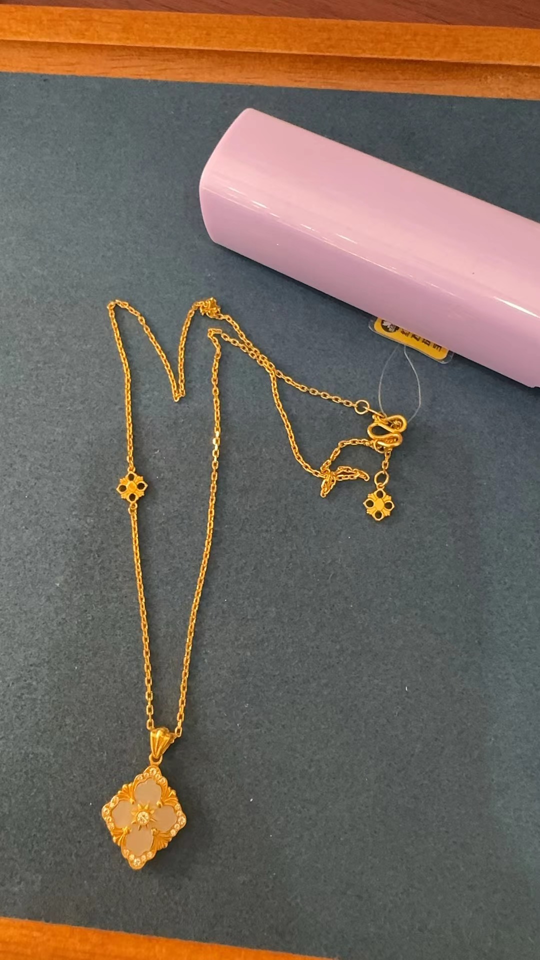 红飞珠宝足金项链