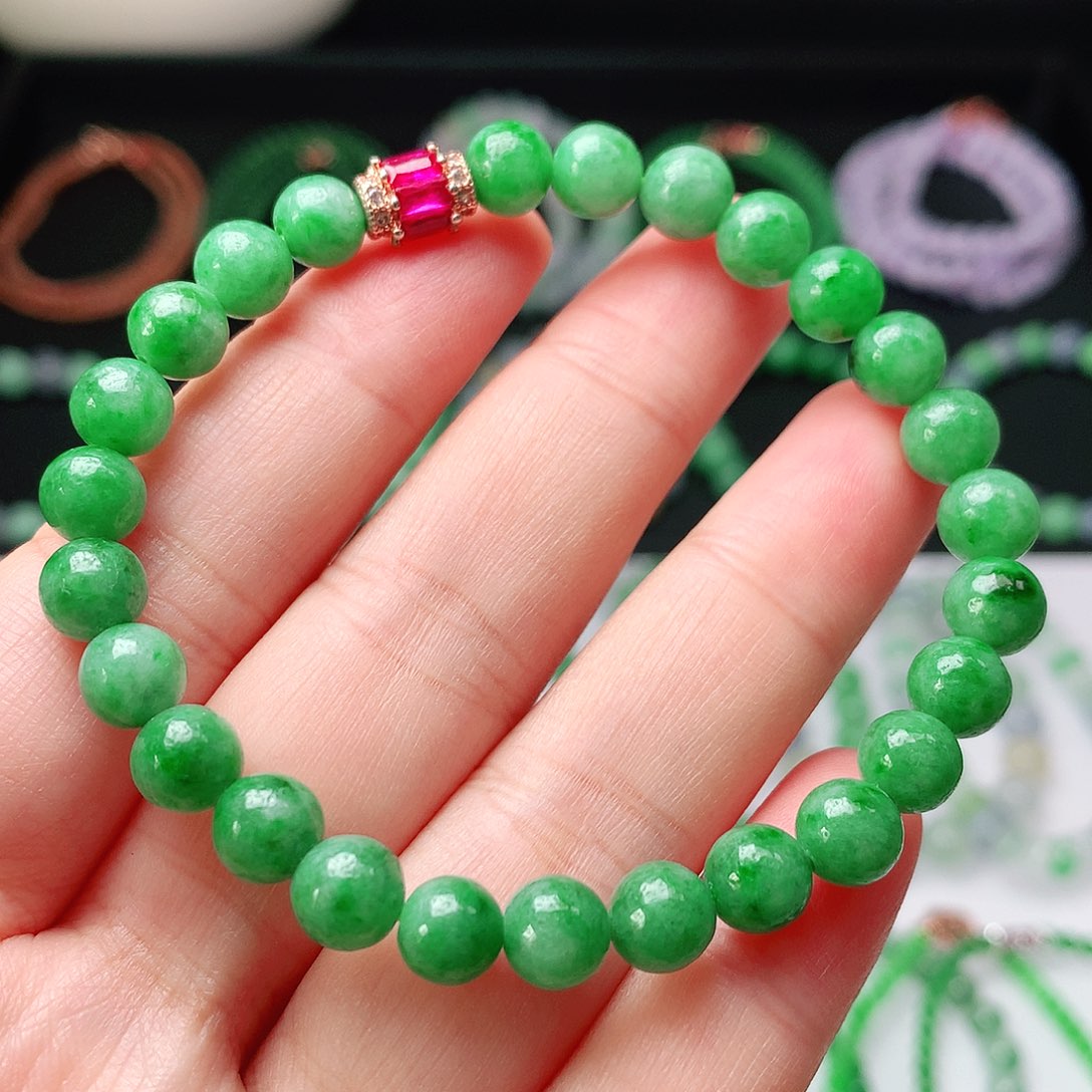 未镶嵌手链翡翠翡翠