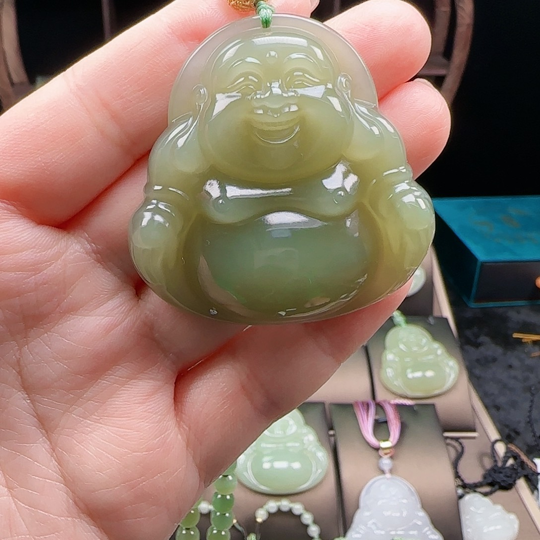 和田玉银S925镶嵌颈饰