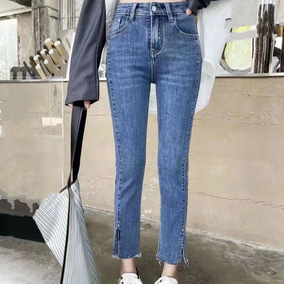 『 牛仔裤S 』 新款设计感韩版减龄时尚牛仔裤1121