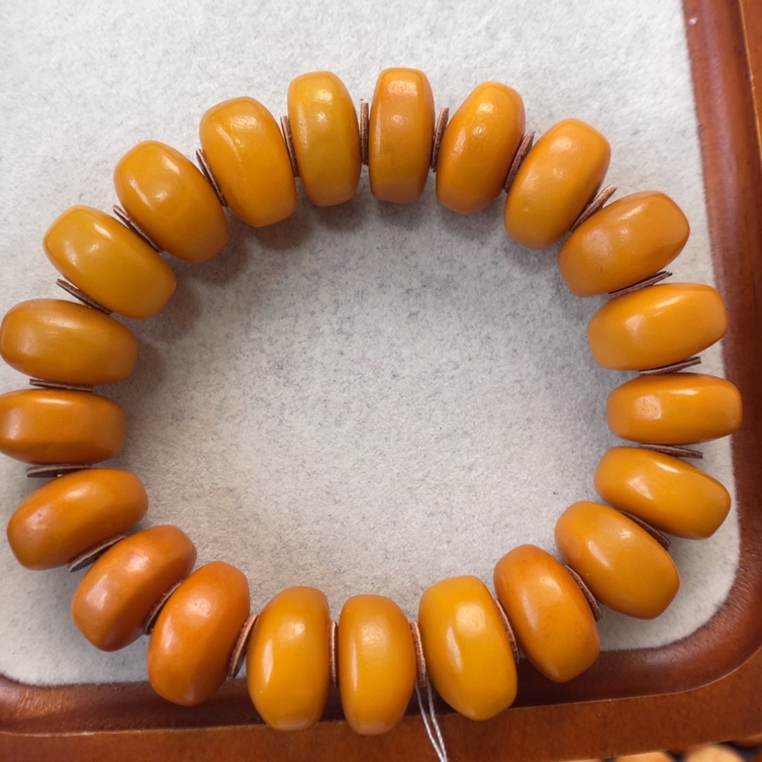 蜜蜡未镶嵌手串蜜蜡