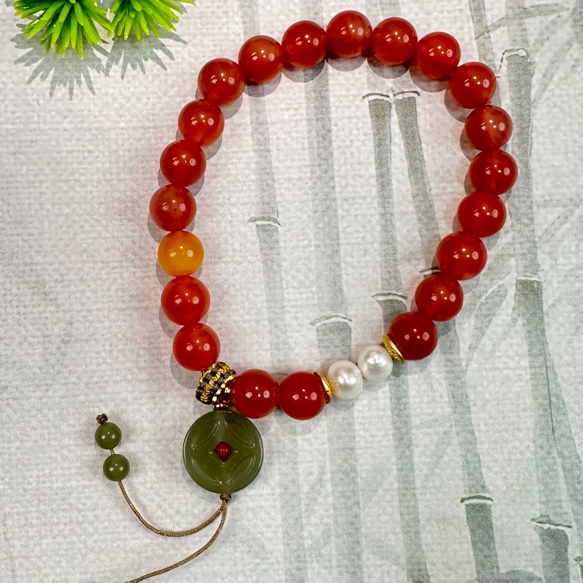 Y23玛瑙手链手串精致款气质百搭简约少女纯欲御姐