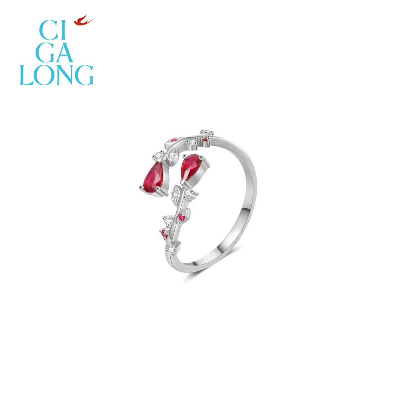 CIGALONG游园惊梦梦梅红宝石戒指【专场推荐】