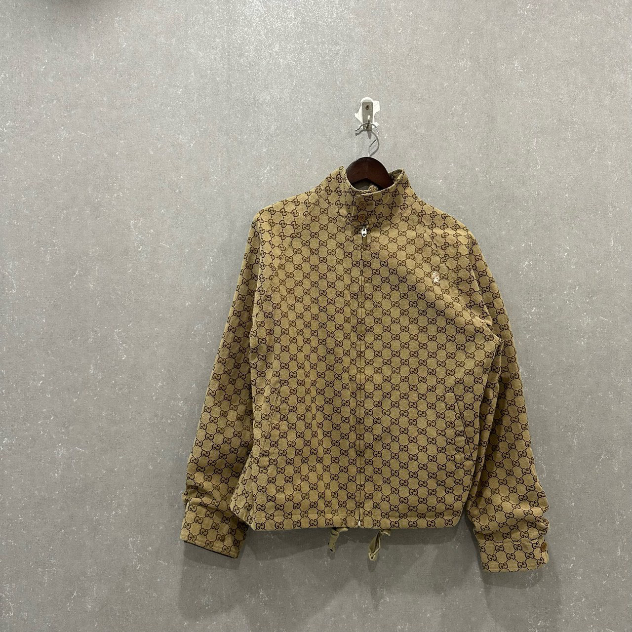 GUCCI 古驰 纯色满印拉链立领夹克外套 48码/99新/003300