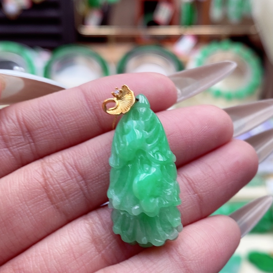 颈饰未镶嵌翡翠翡翠吊坠