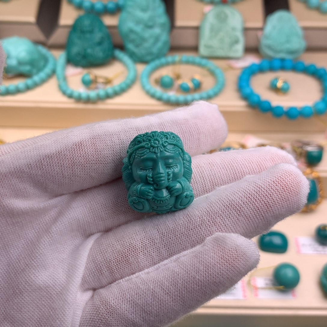 绿松石珠宝奇石未镶嵌