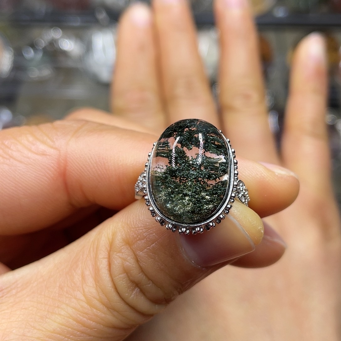 【闪购商品】水晶珠宝半成品银S925镶嵌戒指