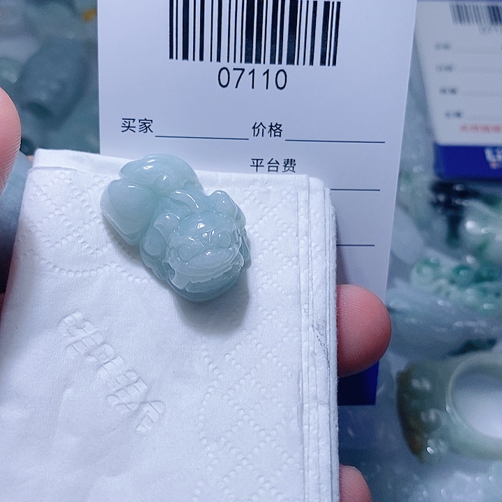 翡翠未镶嵌颈饰一