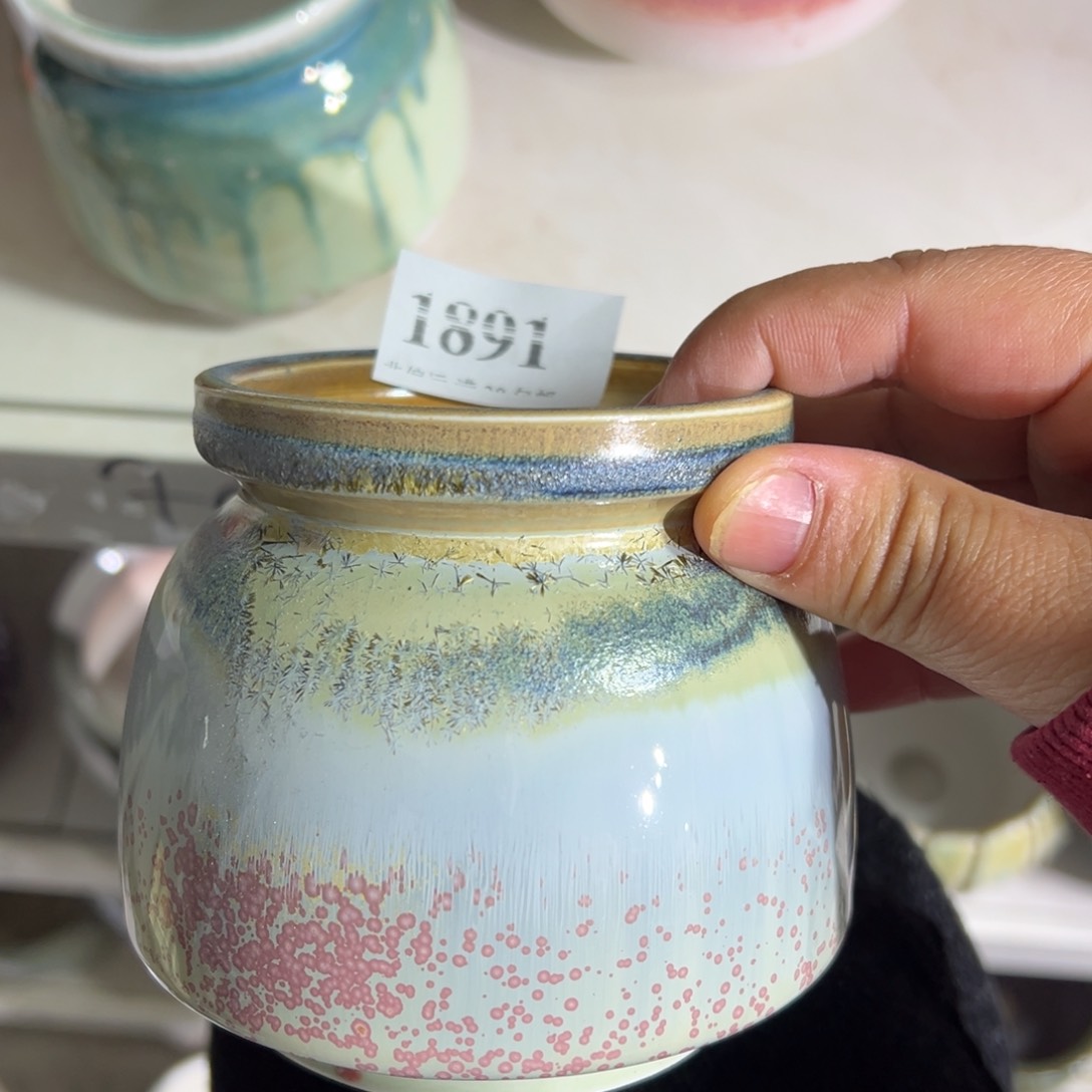 红陶口7高9 景德镇手工花盆